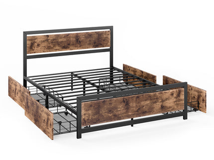 Levede Queen Bed Frame Industrial Mattress-1942353322489024512