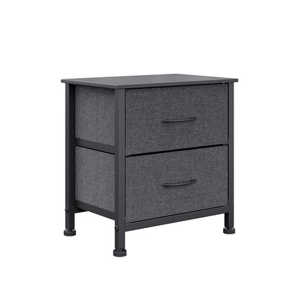 Levede Storage Cabinet Chest of 2 Drawers Dark Grey-1973194074018156544