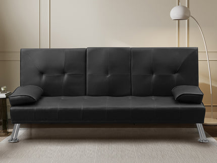 Levede Sofa Bed Adjustable Recliner Black-1942353104288747526