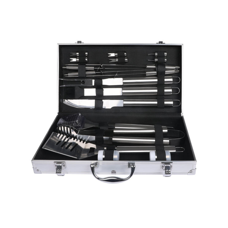 Moyasu 18Pcs BBQ Tool Set Stainless-1975420517120872449