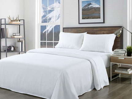 Royal Comfort Blended Bamboo Sheet Set White - King-1889884831974821888