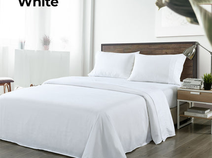 Royal Comfort Blended Bamboo Sheet Set White - King-1889884831974821892