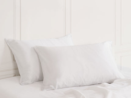 MULBERRY SILK PILLOW CASE TWIN PACK - SIZE: 51X76CM - WHITE-1889884797396979712