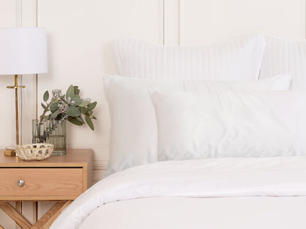 MULBERRY SILK PILLOW CASE TWIN PACK - SIZE: 51X76CM - WHITE-1889884797396979713