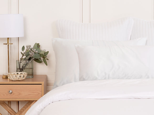MULBERRY SILK PILLOW CASE TWIN PACK - SIZE: 51X76CM - WHITE-1889884797396979713
