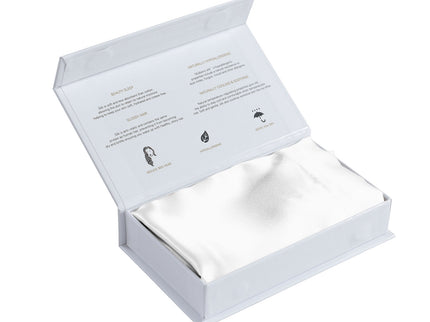 MULBERRY SILK PILLOW CASE TWIN PACK - SIZE: 51X76CM - WHITE-1889884797396979717