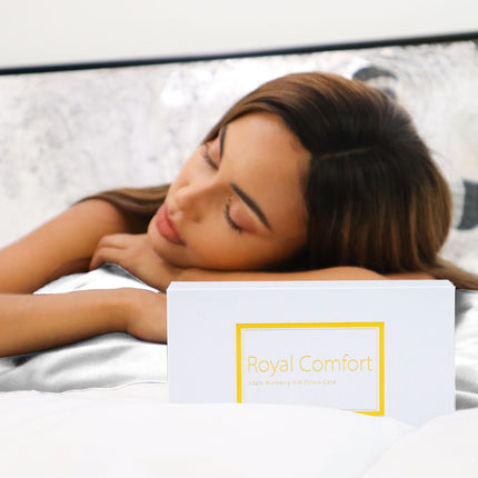 MULBERRY SILK PILLOW CASE TWIN PACK - SIZE: 51X76CM - WHITE-1951134812123303943