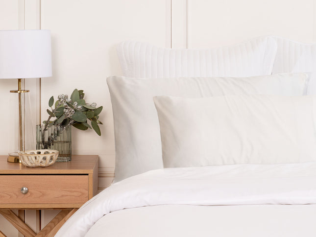 MULBERRY SILK PILLOW CASE TWIN PACK - SIZE: 51X76CM - IVORY-1889884797552168961
