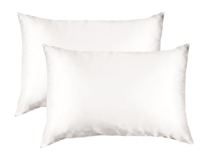 MULBERRY SILK PILLOW CASE TWIN PACK - SIZE: 51X76CM - IVORY-1889884797552168960
