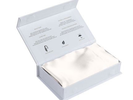 MULBERRY SILK PILLOW CASE TWIN PACK - SIZE: 51X76CM - IVORY-1889884797552168965