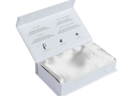 MULBERRY SILK PILLOW CASE TWIN PACK - SIZE: 51X76CM - SILVER-1889884797703163909