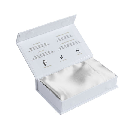 MULBERRY SILK PILLOW CASE TWIN PACK - SIZE: 51X76CM - SILVER-1951134812500791301