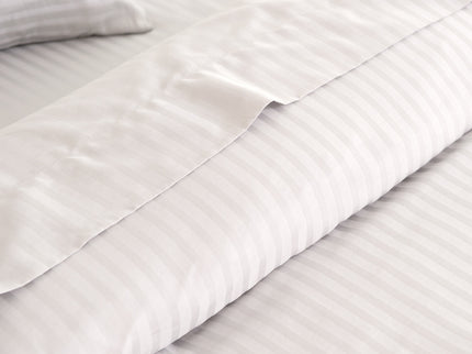 KENSINGTON 1200TC COTTON SHEET SET IN STRIPE-DOUBLE - WHITE-1889884832411029506