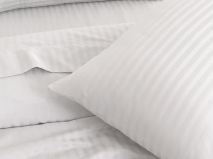 KENSINGTON 1200TC COTTON SHEET SET IN STRIPE-DOUBLE - WHITE-1889884832411029507