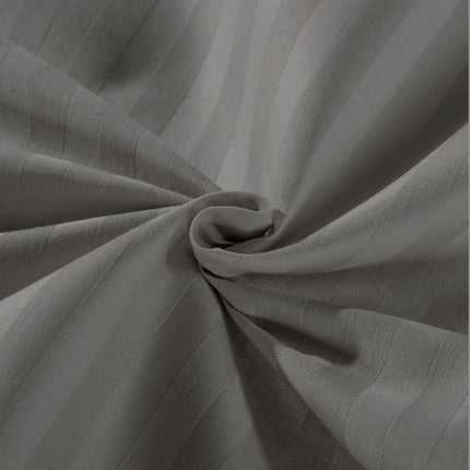 KENSINGTON 1200TC COTTON SHEET SET IN STRIPE-DOUBLE - CHARCOAL-1951134849830096903