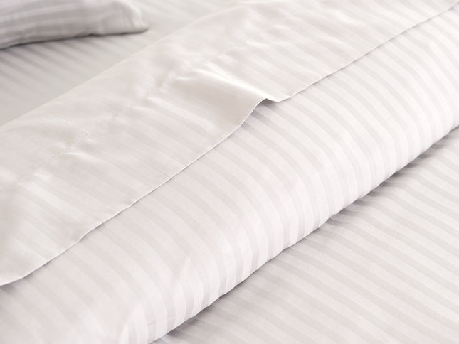 KENSINGTON 1200TC COTTON SHEET SET IN STRIPE-QUEEN - WHITE-1951134850245332994