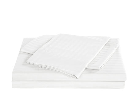 KENSINGTON 1200TC COTTON SHEET SET IN STRIPE-QUEEN - WHITE-1889884832864014341