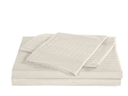 KENSINGTON 1200TC COTTON SHEET SET IN STRIPE-QUEEN -  SAND-1902483610955550726