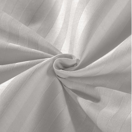 KENSINGTON 1200TC COTTON SHEET SET IN STRIPE-QUEEN - SILVER (GREY)-1951134850631208967