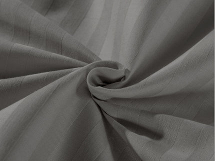 KENSINGTON 1200TC COTTON SHEET SET IN STRIPE-QUEEN - CHARCOAL-1889884833598017543