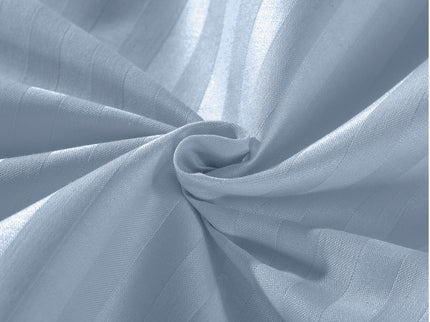 KENSINGTON 1200TC COTTON SHEET SET IN STRIPE-KING - CHAMBRAY (BLUE)-1889884834466238471