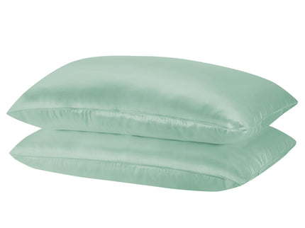 MULBERRY SILK PILLOW CASE TWIN PACK - SIZE: 51X76CM - MINT-1889884798156148736