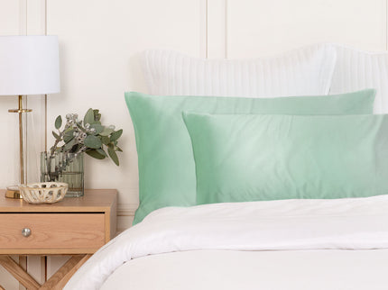 MULBERRY SILK PILLOW CASE TWIN PACK - SIZE: 51X76CM - MINT-1889884798156148737