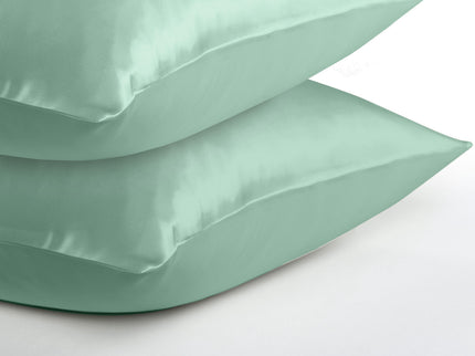 MULBERRY SILK PILLOW CASE TWIN PACK - SIZE: 51X76CM - MINT-1889884798156148741