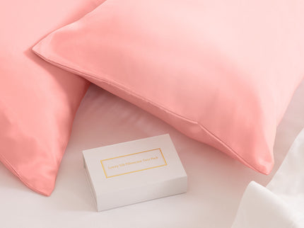 MULBERRY SILK PILLOW CASE TWIN PACK - SIZE: 51X76CM - BLUSH-1889884798336503811