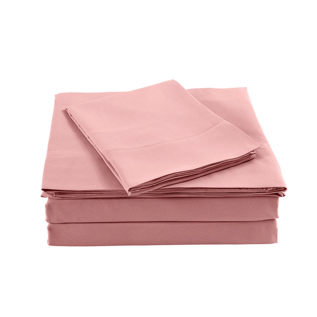 Royal Comfort Bamboo Blended Sheet Set Blush - Queen-1951134851948220418