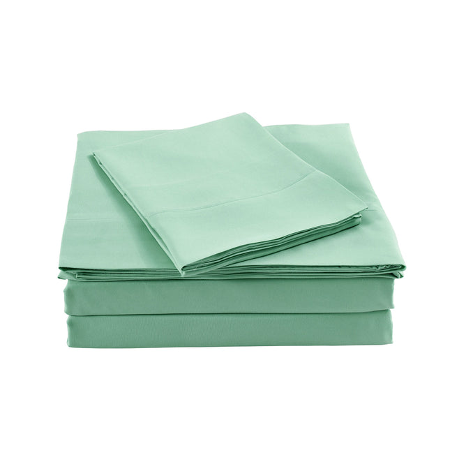 Royal Comfort Bamboo Blended Sheet Set Green Mist - Queen-1951134852120186881