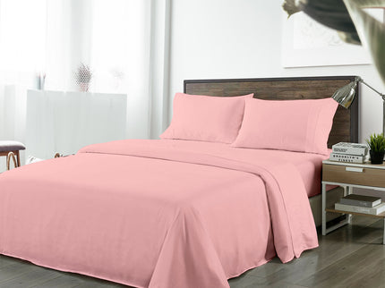 Royal Comfort Bamboo Blended Sheet Set Blush - King-1889884834973749248