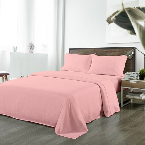 Royal Comfort Bamboo Blended Sheet Set Blush - King-1889884834973749248