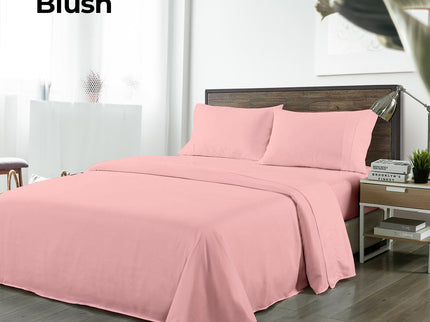 Royal Comfort Bamboo Blended Sheet Set Blush - King-1889884834973749252