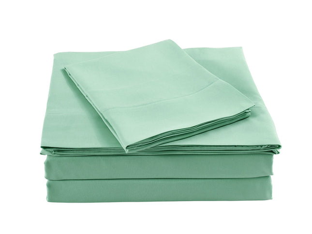 Royal Comfort Bamboo Blended Sheet Set Green Mist - King-1951134852497674241