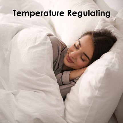 Royal Comfort Blended Bamboo Quilt Cover Sets -White-Double-1951134818729332742