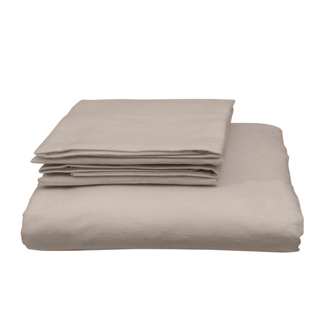 Royal Comfort Blended Bamboo Quilt Cover Sets -Warm Grey-Double-1951134819102625794
