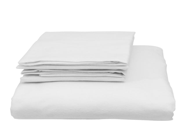 Royal Comfort Blended Bamboo Quilt Cover Sets -White-Queen-1951134819299758082
