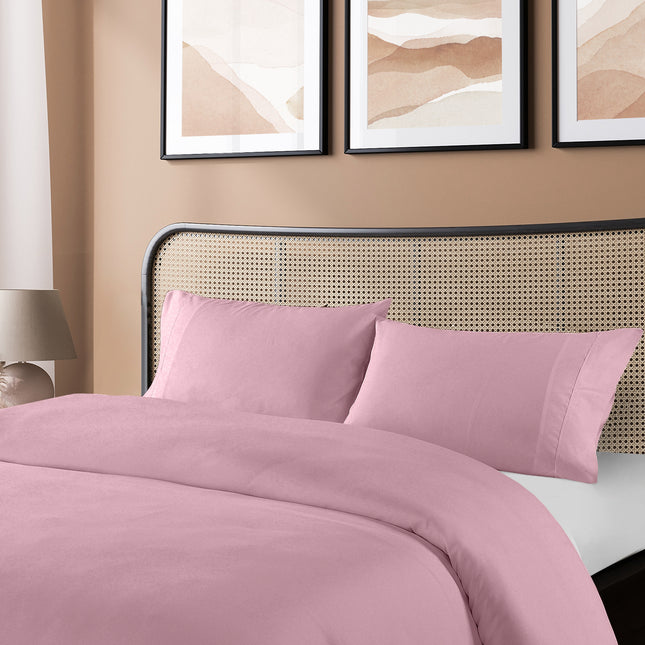 Royal Comfort Blended Bamboo Quilt Cover Sets -Blush-Queen-1951134819853406209