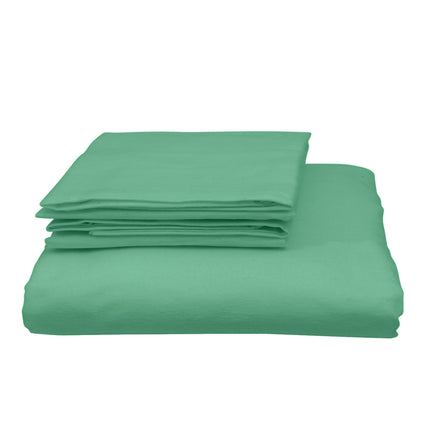 Royal Comfort Blended Bamboo Quilt Cover Sets -Green Mist-Queen-1951134820037955586