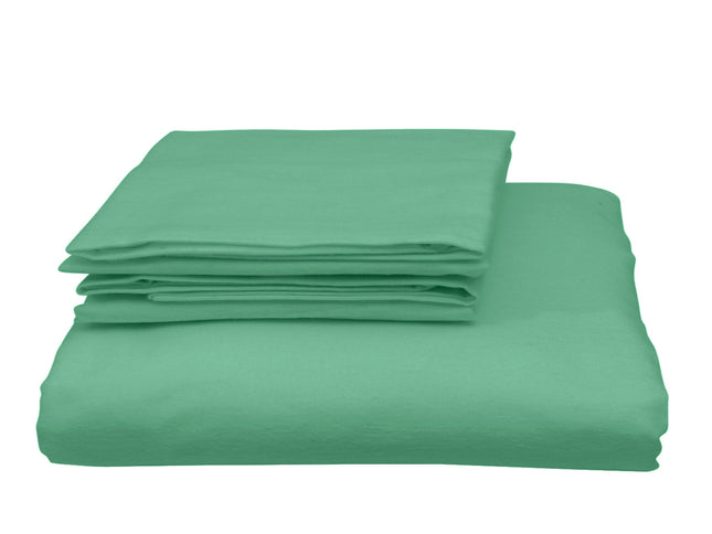 Royal Comfort Blended Bamboo Quilt Cover Sets -Green Mist-Queen-1951134820037955586