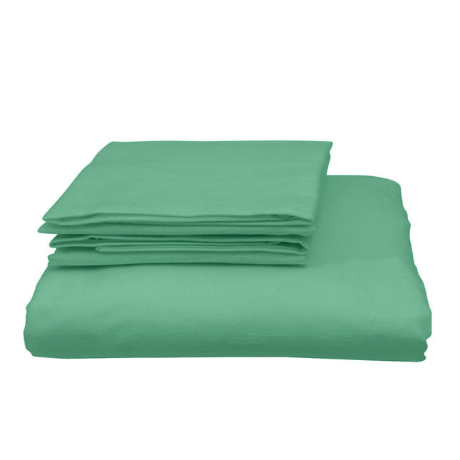 Royal Comfort Blended Bamboo Quilt Cover Sets -Green Mist-Queen-1951134820037955586
