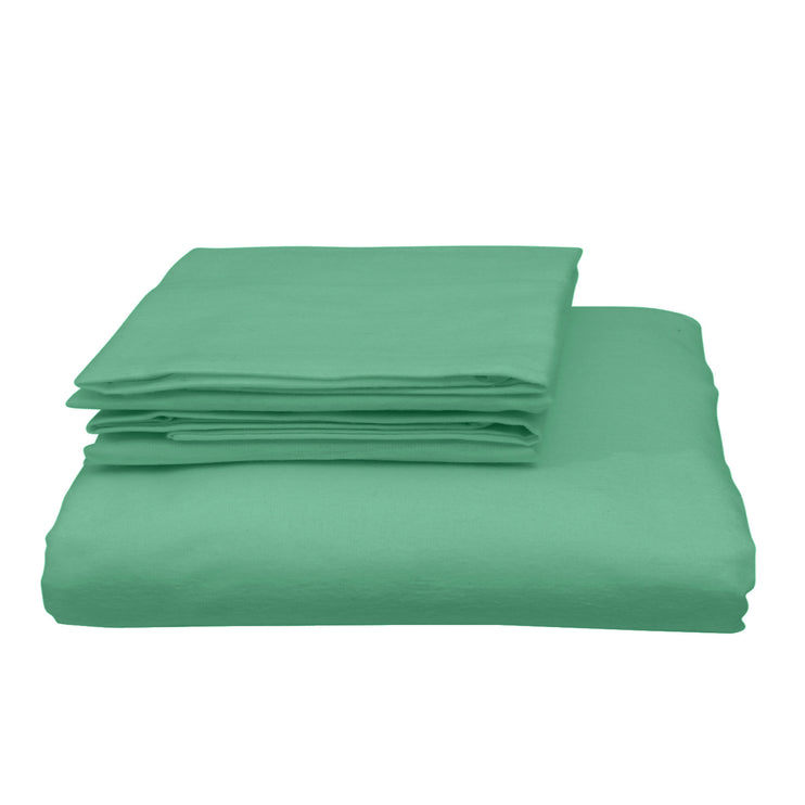 Royal Comfort Blended Bamboo Quilt Cover Sets -Green Mist-Queen-1951134820037955586