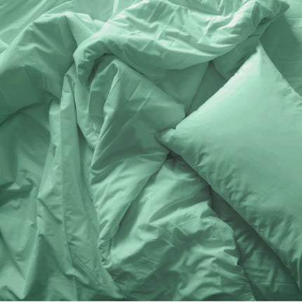Royal Comfort Blended Bamboo Quilt Cover Sets -Green Mist-Queen-1951134820037955587