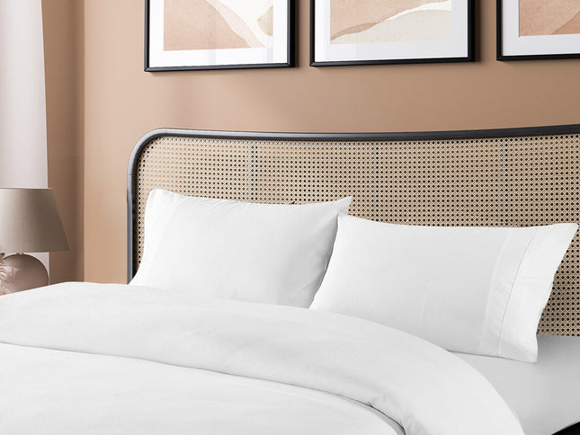 Royal Comfort Blended Bamboo Quilt Cover Sets -White-King-1889884804757983233