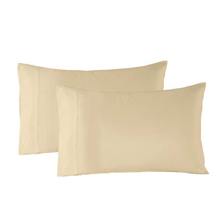 Royal Comfort Blended Bamboo Quilt Cover Set - King - Dark Ivory-1951134820411248644