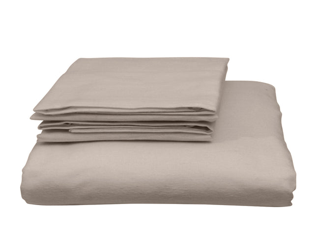 Royal Comfort Blended Bamboo Quilt Cover Sets -Warm Grey-King-1889884805064167426