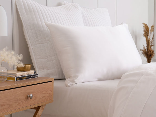 Pure Silk Pillow Case by Royal Comfort-White-1889884798642688002