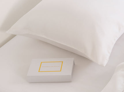 Pure Silk Pillow Case by Royal Comfort-White-1889884798642688003