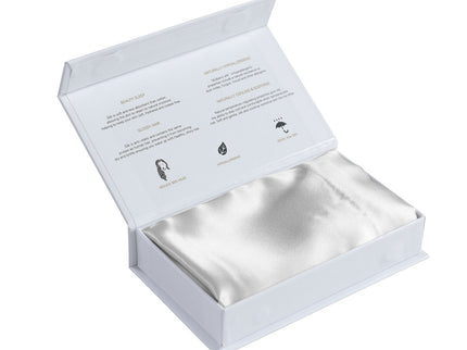 Pure Silk Pillow Case by Royal Comfort-Silver-1889884798940483589